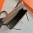 Hermes Kelly Moove Handmade Bag in Taupe Swift Calfskin