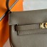 Hermes Kelly Moove Handmade Bag in Taupe Swift Calfskin