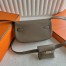 Hermes Kelly Moove Handmade Bag in Taupe Swift Calfskin