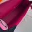 Hermes Kelly Pochette Handmade Bag In Rose Mexico Chevre Mysore Leather 