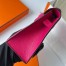 Hermes Kelly Pochette Handmade Bag In Rose Mexico Chevre Mysore Leather 