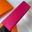 Hermes Kelly Pochette Handmade Bag In Rose Mexico Chevre Mysore Leather 
