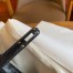 Hermes Kelly Pochette Handmade Bag In Black Lizard Skin 