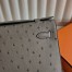 Hermes Kelly Pochette Handmade Bag in Gris Tourterelle Ostrich Leather