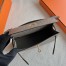 Hermes Kelly Pochette Handmade Bag in Gris Tourterelle Ostrich Leather