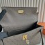 Hermes Kelly Pochette Handmade Bag in Gris Tourterelle Ostrich Leather