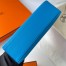 Hermes Kelly Pochette Handmade Bag In Blue Frida Swift Calfskin 