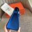 Hermes Blue Kelly Pochette Swift Handmade Bag