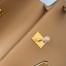 Hermes Kelly Pochette Handmade Bag In Chai Swift Calfskin