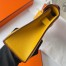 Hermes Kelly Pochette Handmade Bag In Jaune Ambre Swift Calfskin 