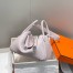 Hermes Lindy 30cm Bag In Mauve Pale Clemence Leather PHW