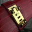 Hermes Medor Clutch Bag In Red Crocodile Leather