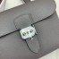 Hermes Sac a Depeches 21 Bag in Etain Clemence Leather