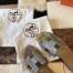 Hermes Oran Sandals In Grey Shiny Niloticus Crocodile