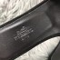 Hermes Oran Sandals In Black Suede With Black Crystal
