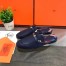 Hermes Oz Mule In Dark Blue Leather