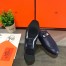 Hermes Oz Mule In Dark Blue Leather