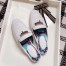 Hermes Oz Mule In White Calfskin Leather