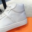 Hermes Men's Daydream High-top Sneakers in White Leather