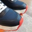 Hermes Men's Impulse Sneakers in Navy Fabric and Leather