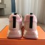Hermes Women's Impulse Sneakers in Pink Fabric and Leather