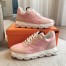 Hermes Women's Impulse Sneakers in Pink Fabric and Leather