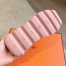 Hermes Women's Impulse Sneakers in Pink Fabric and Leather