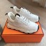 Hermes Men's Impulse Sneakers in White Fabric and Leather