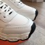 Hermes Men's Impulse Sneakers in White Fabric and Leather