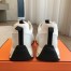 Hermes Men's Impulse Sneakers in White Fabric and Leather