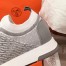 Hermes Addict Sneakers In Grey Knit