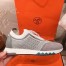 Hermes Addict Sneakers In Grey Knit