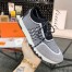 Hermes Grey Addict Sneakers In Bicolor Knit