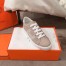 Hermes Avantage Sneakers In Beige/White Calfskin