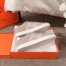 Hermes Avantage Sneakers In Beige/White Calfskin