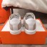 Hermes Avantage Sneakers In Beige/White Calfskin