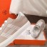 Hermes Avantage Sneakers In Beige/White Calfskin