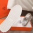 Hermes Avantage Sneakers In Beige/White Calfskin