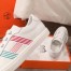 Hermes Avantage Sneakers In Multicolore White Calfskin