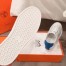 Hermes Avantage Sneakers In White/Mykonos Calfskin