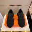 Hermes Team Sneakers In Black Double-sided Technical Mesh