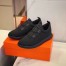 Hermes Team Sneakers In Black Double-sided Technical Mesh