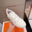 Hermes Team Sneakers In White Double-sided Technical Mesh