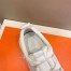 Hermes Team Sneakers In White Double-sided Technical Mesh