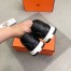 Hermes Trail Sneakers In Noir Calfskin Leather