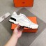 Hermes Trail Sneakers In White Calfskin