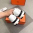Hermes Trail Sneakers In White Calfskin