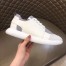 Hermes Vitesse Sneaker In White Epsom and Technical Canvas