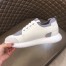 Hermes Vitesse Sneaker In White Epsom and Technical Canvas
