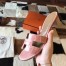 Hermes Oasis Sandals In Pink Shiny Niloticus Crocodile